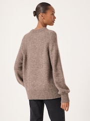 Hush Brown Lorna Relaxed Alpaca Wool Blend Jumper - Image 2 of 4