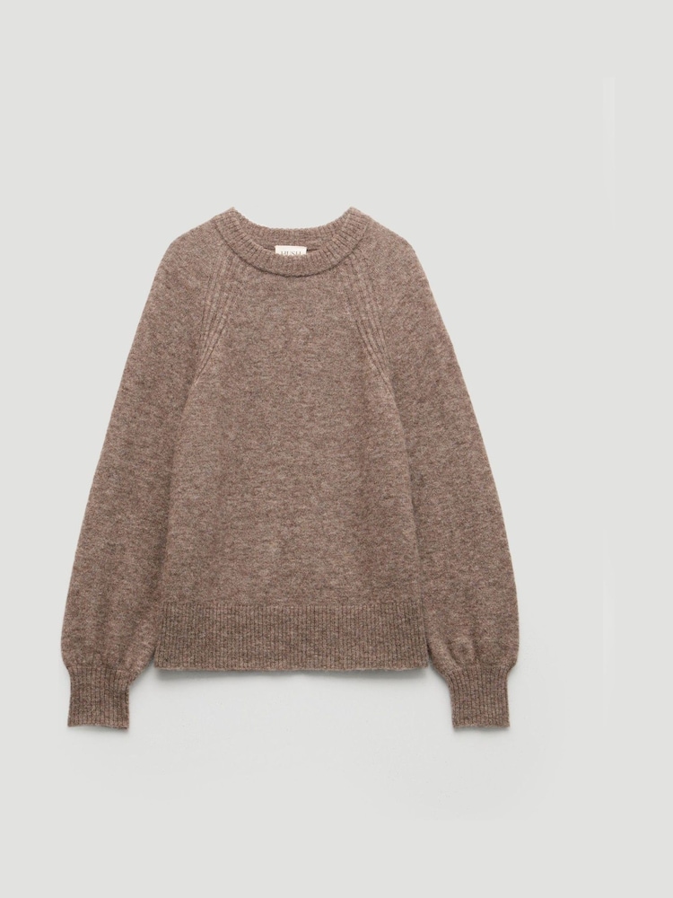 Hush Brown Lorna Relaxed Alpaca Wool Blend Jumper - Image 5 of 5 Hush Brown Lorna Relaxed Alpaca Wool Blend Jumper - Image 5 of 5