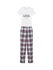 Personalised Christmas Tree Tartan Pyjamas by Koko Blossom - Image 1 of 3