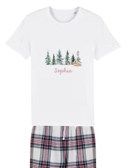 Personalised Christmas Tree Tartan Pyjamas by Koko Blossom - Image 2 of 3