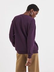 JD Williams Purple Floral 3D Embellished Sweatshirt - Image 2 of 4