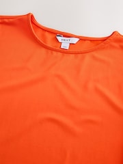 Orange Soft Touch Slinky Crew Neck Short Sleeve T-Shirt 2 Pack - Image 3 of 3