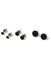 Tunnel Black Earrings Multipack - Image 2 of 2