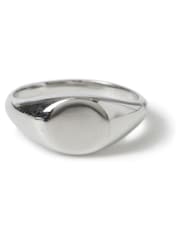 Silver Tone Stainless Steel Pinky Ring - Bild 2 von 2