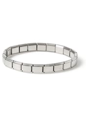 DCK Mens Silver Tone Stainless Steel Stretch Bracelet - Image 1 of 2