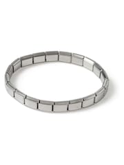 DCK Mens Silver Tone Stainless Steel Stretch Bracelet - Image 2 of 2