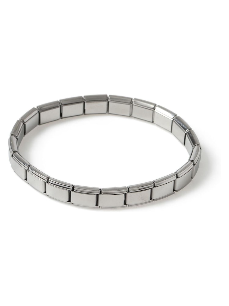 DCK Mens Silver Tone Stainless Steel Stretch Bracelet - Image 2 of 2 DCK Mens Silver Tone Stainless Steel Stretch Bracelet - Image 2 of 2