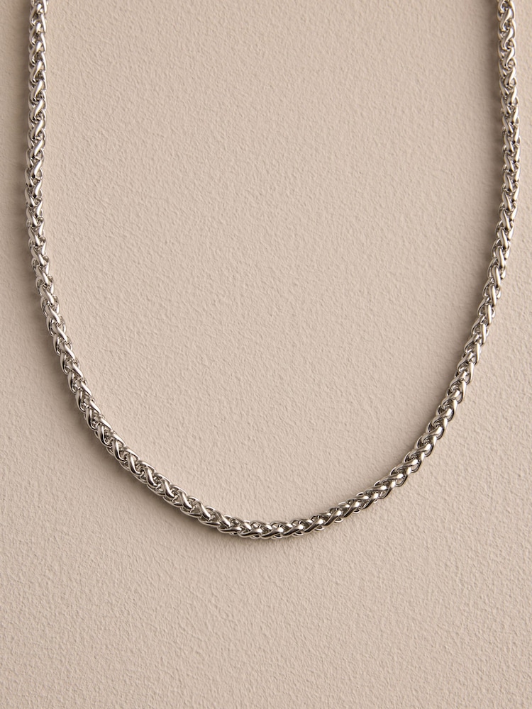 DCK Mens Silver Tone Stainless Steel Rope Link Chain - Image 1 of 3 DCK Mens Silver Tone Stainless Steel Rope Link Chain - Image 1 of 3