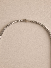DCK Mens Silver Tone Stainless Steel Rope Link Chain - Image 2 of 3