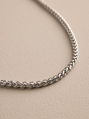 DCK Mens Silver Tone Stainless Steel Rope Link Chain - Image 3 of 3