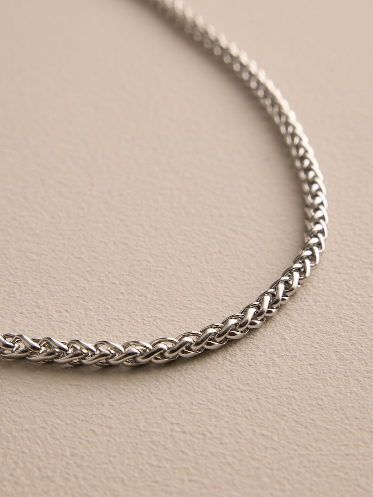 DCK Mens Silver Tone Stainless Steel Rope Link Chain - Image 3 of 3 DCK Mens Silver Tone Stainless Steel Rope Link Chain - Image 3 of 3