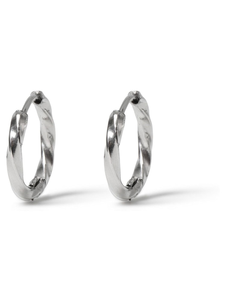 DCK Mens Silver Tone Stainless Steel Hoop Earrings - Image 1 of 2 DCK Mens Silver Tone Stainless Steel Hoop Earrings - Image 1 of 2