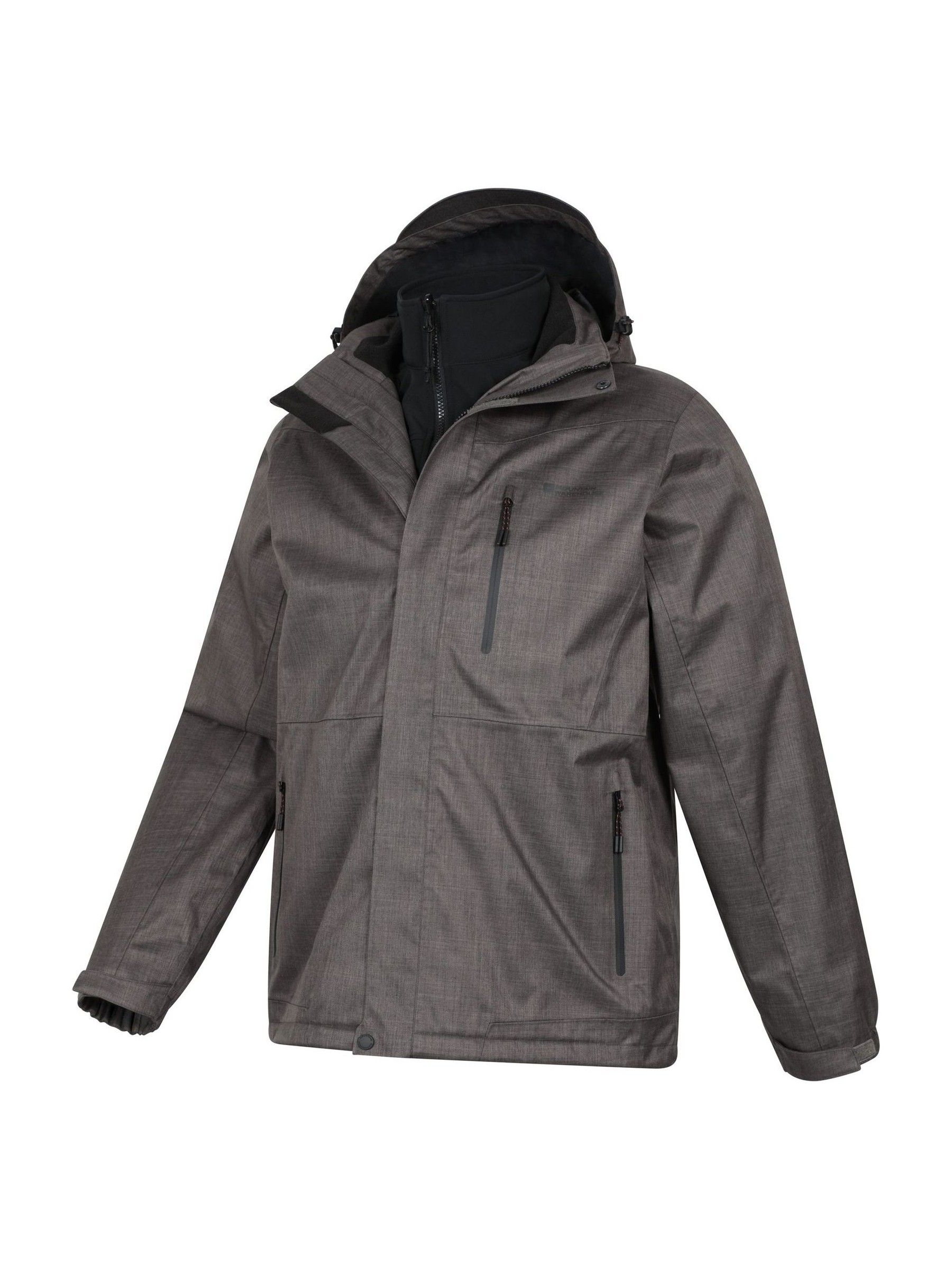 Buy Mountain Warehouse Grey Mens Bracken Extreme 3-In-1 Waterproof