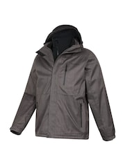 Cinza - Mountain Warehouse Mens Bracken Extreme 3-In-1 Jaqueta impermeável - Imagem 4 de 7