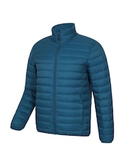Mountain Warehouse Blue Featherweight Extreme Mens Down Jacket - Image 3 of 5
