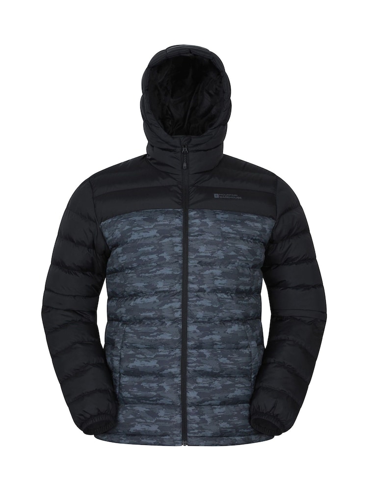 Schwarz - Mountain Warehouse Seasons II Mens Water Resistant Padded Jacket - Bild 1 von 5
