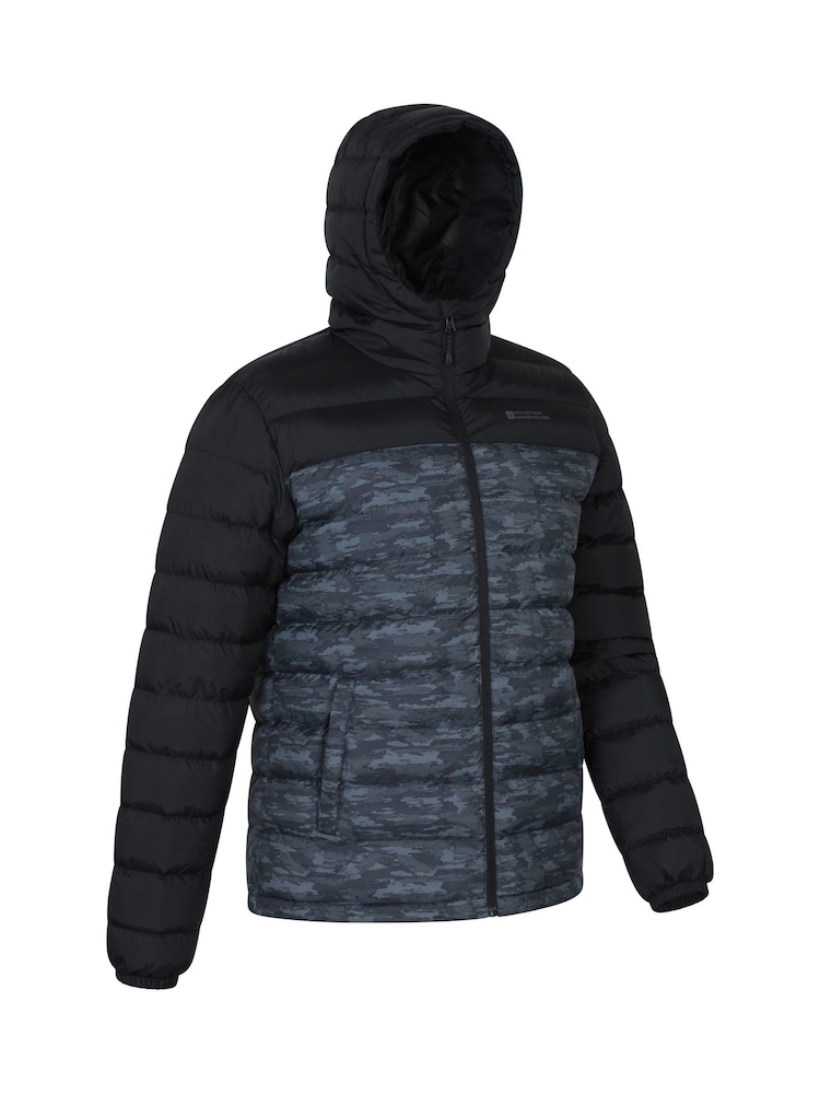Schwarz - Mountain Warehouse Seasons II Mens Water Resistant Padded Jacket - Bild 2 von 5