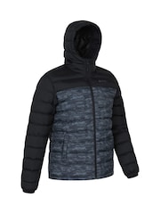 Gris/Noir - Mountain Warehouse Seasons II Water Resistant Padded Jacket - Image 6 de 9