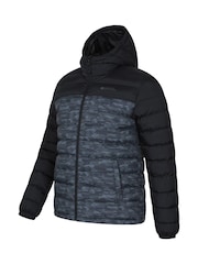 Gris/Noir - Mountain Warehouse Seasons II Water Resistant Padded Jacket - Image 8 de 9