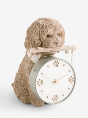 Natural Charlie The Cockapoo Mantel Clock - Image 3 of 3