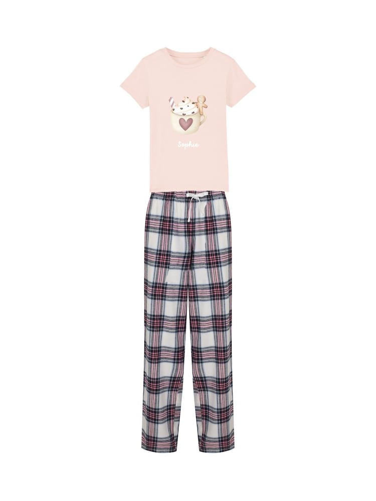 Personalised Christmas Gingerbread Pyjamas by Koko Blossom - Image 1 of 2