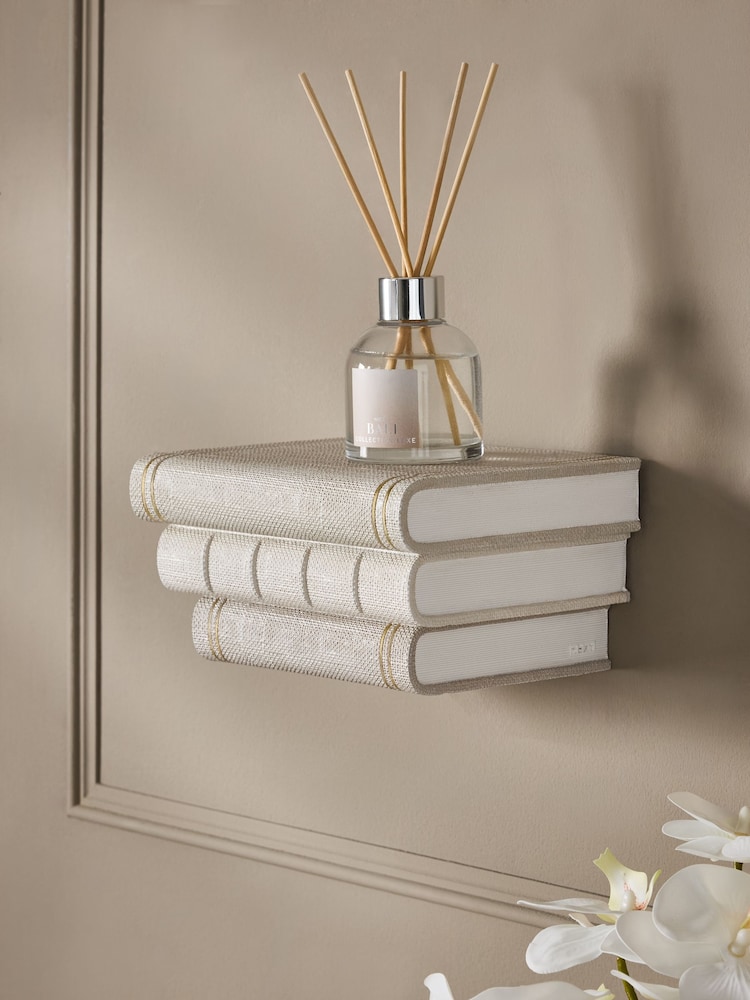 Beige Chic Books Floating Display Shelf - Image 1 of 4