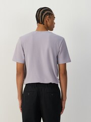 Lilac Purple Regular Fit Motionflex Soft Heavyweight T-Shirt - Image 4 of 8