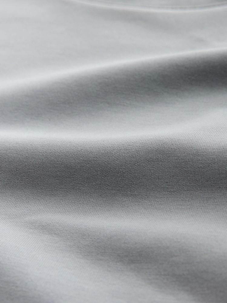 Grey Embossed Relaxed Fit Motionflex Soft Heavyweight T-Shirt - Image 7 of 7