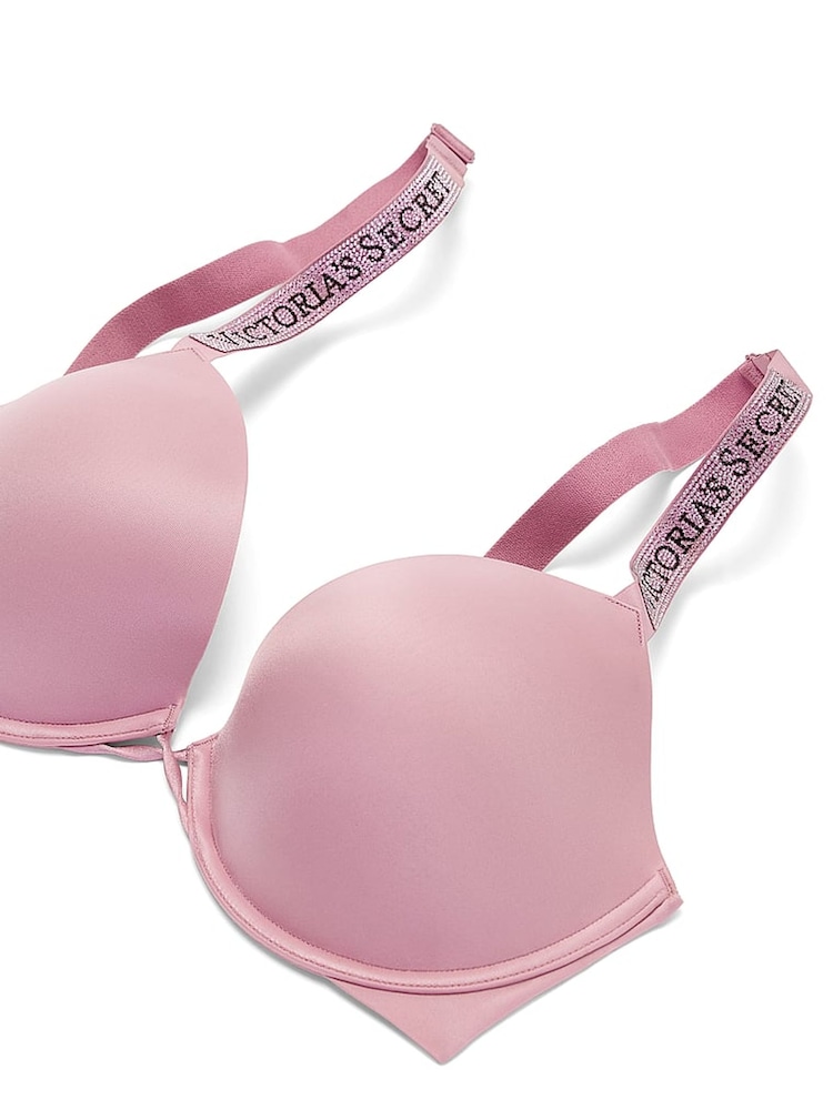 Victoria's Secret Dusk Rose Pink Push Up Shine Strap Bra - Image 3 of 3
