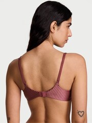 Victoria's Secret Morning Rose Pink Stripe Full Cup Push Up Bra - Image 2 of 2