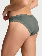 Victoria's Secret Faded Sage Lace Trim Bikini Knickers - Image 2 of 2