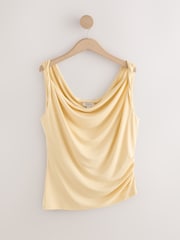 Butter Yellow N. Premium Sleeveless Drape Top - Image 5 of 7