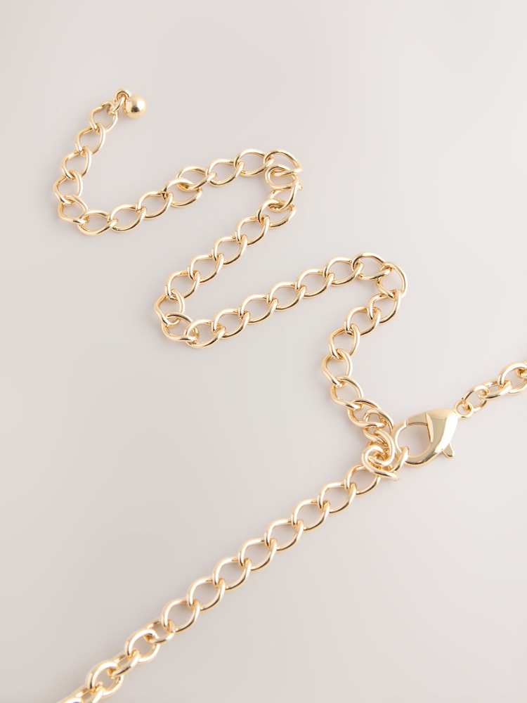 Or - Ceinture Skinny en forme de losange - Image 6 sur 6