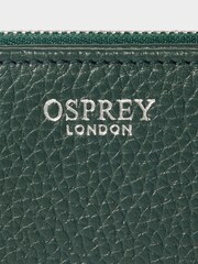 Osprey London The Core Medium Leather Zip Matinee Black Purse - Image 4 of 5