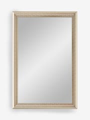Gold Silver Thatched Effect Wall Mirror - Image 3 of 5