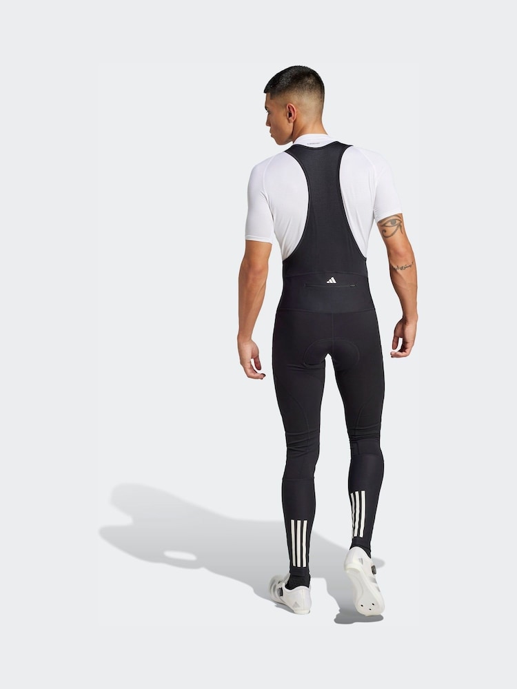 adidas Black Cycling Long Bib Leggings - Image 2 of 7 adidas Black Cycling Long Bib Leggings - Image 2 of 7