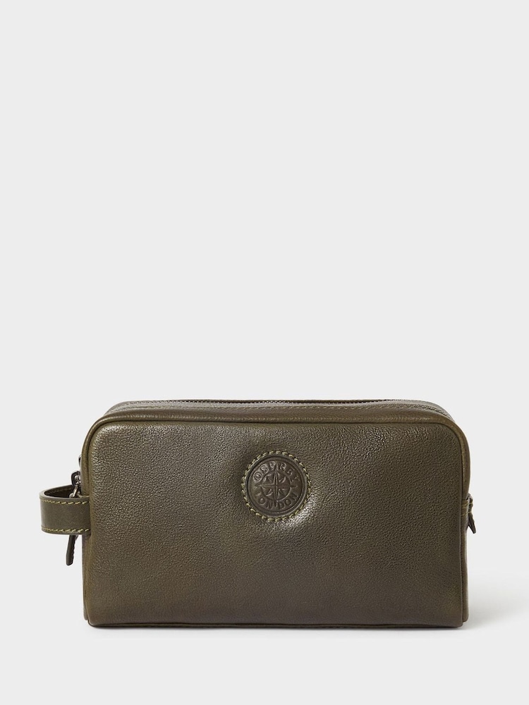 Osprey London The Compass Leather Wash Black Bag - Image 1 of 5 Osprey London The Compass Leather Wash Black Bag - Image 1 of 5