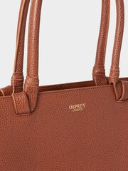 Braun - Osprey London Red The Collier Leather Tote Bag - Bild 4 von 5