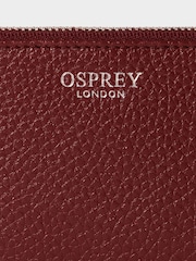 Osprey London Red The Core Small Leather Card Pouch - Image 4 of 5