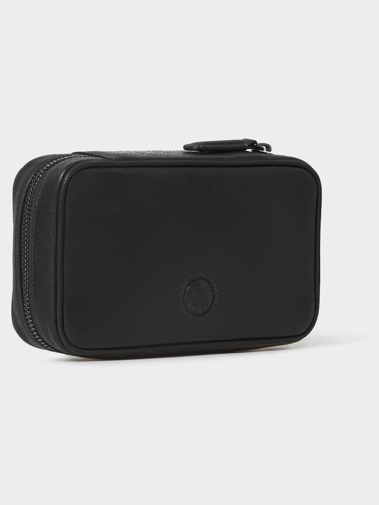 Schwarz - Osprey London Green The Compass Leather Travel Manager - Bild 2 von 5