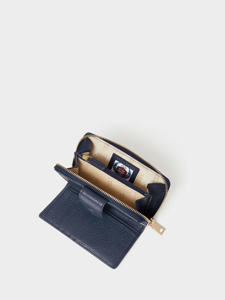 Osprey London The Core Medium Leather Popper Matinee Brown Purse - Image 5 of 5