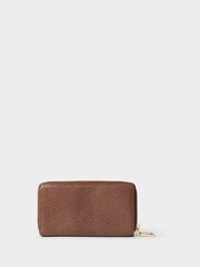 Osprey London The Core Medium Leather Popper Matinee Brown Purse - Image 2 of 5