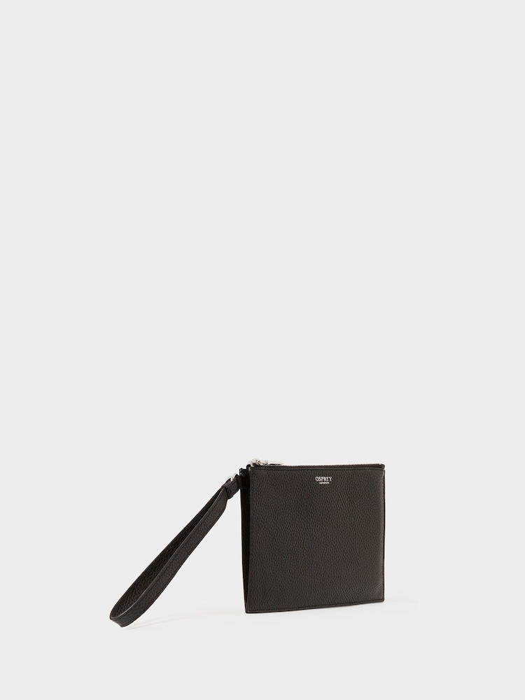 Osprey London The Core Large Leather Black Pouch - Image 2 of 5