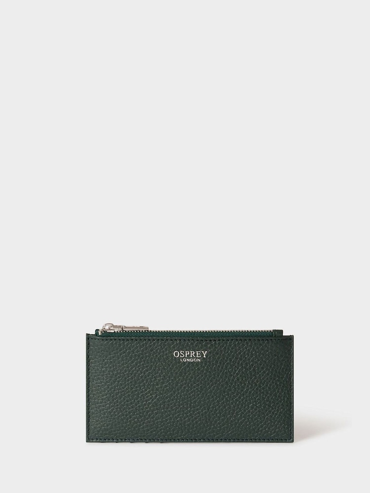Osprey London Green The Core Small Leather Card Pouch - Image 1 of 5