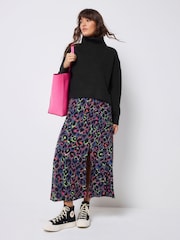 SCAMP & DUDE Black Knitted Turtle Neck Jumper - Image 1 of 5