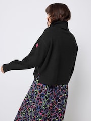 SCAMP & DUDE Black Knitted Turtle Neck Jumper - Image 3 of 5