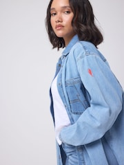 Джинсовый синий - SCAMP & DUDE Relaxed Denim Shirt - Изображение 5 5