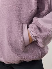 Gym King Purple Borg/Woven Jacket - Image 3 of 4