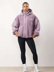Gym King Purple Borg/Woven Jacket - Image 4 of 4