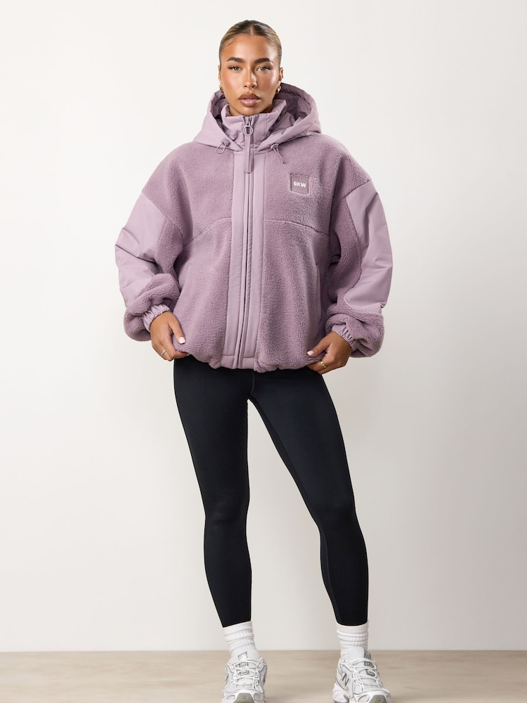 Gym King Purple Borg/Woven Jacket - Image 4 of 4